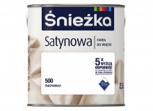 Новий дизайн упаковки фарби Sniezka Satynowa