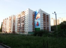 Житловий будинок у Хмельницькому прикрасили позитивним стріт-артом