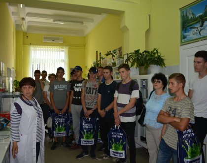 Учащиеся профессиональных учебных заведений ПТО Украины посетили предприятие «Снежка-Украина»