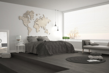 Чорно-біла спальня – обирайте класику в елегантній версії