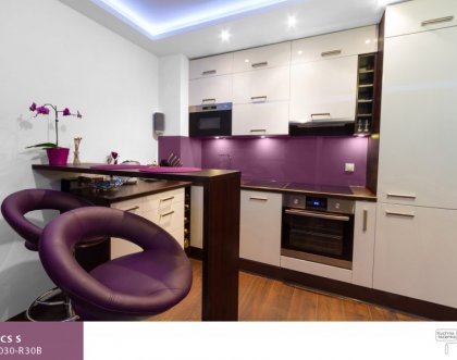 Фіолетовий колір на кухні – від ідеї до реалізації