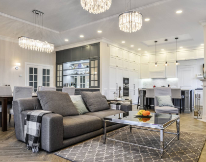 Гостиная в американском стиле - дизайнерские идеи 