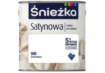 Новий дизайн упаковки фарби Sniezka Satynowa