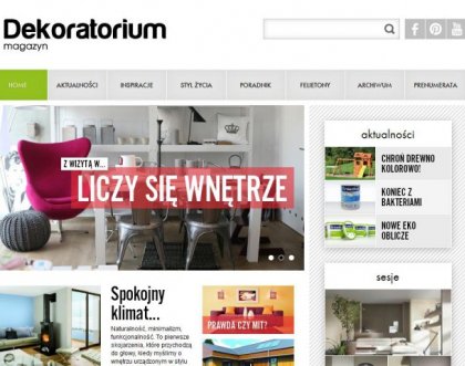 Черпайте вдохновение на новом сайте „Dekoratorium”!