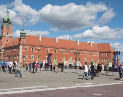Варшавский Старый Город в цветах Снежки