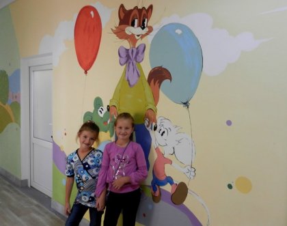 Социальный проект "Цветной мир детства" в гематологическом отделении ГДКБ г. Тернополя 