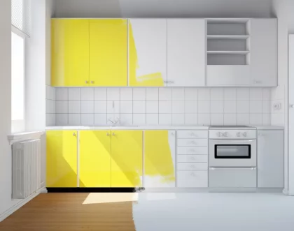Покраска кухонных шкафчиков. Быстрая смена интерьера кухни без ремонта - советы 