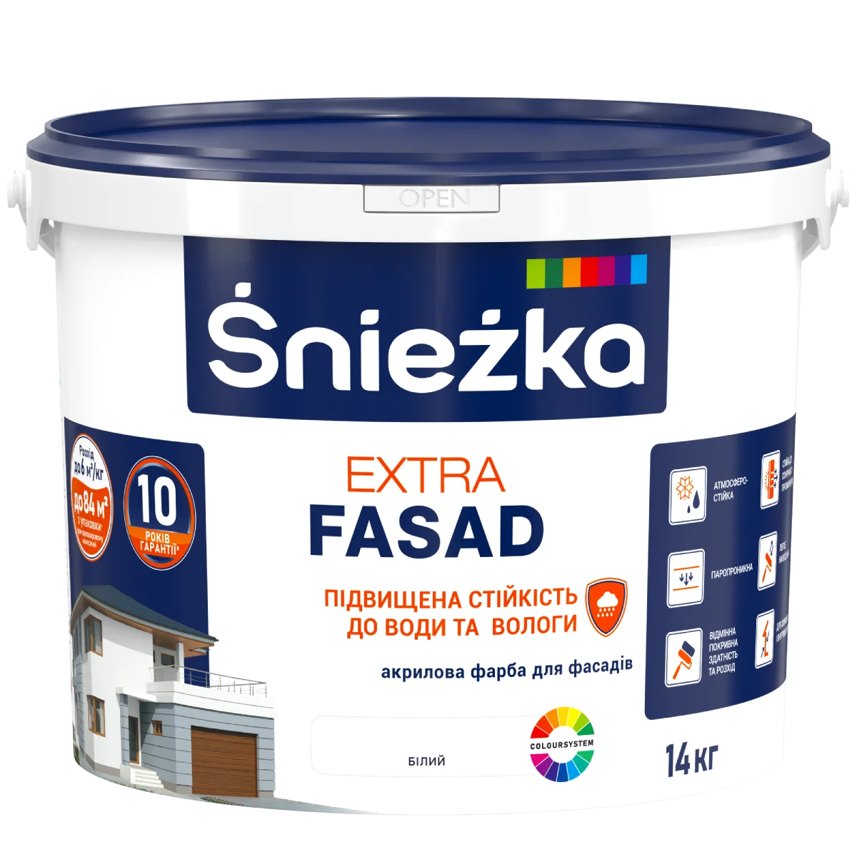 Оновлена фарба Śnieżka Extra Fasad у новій упаковці-2