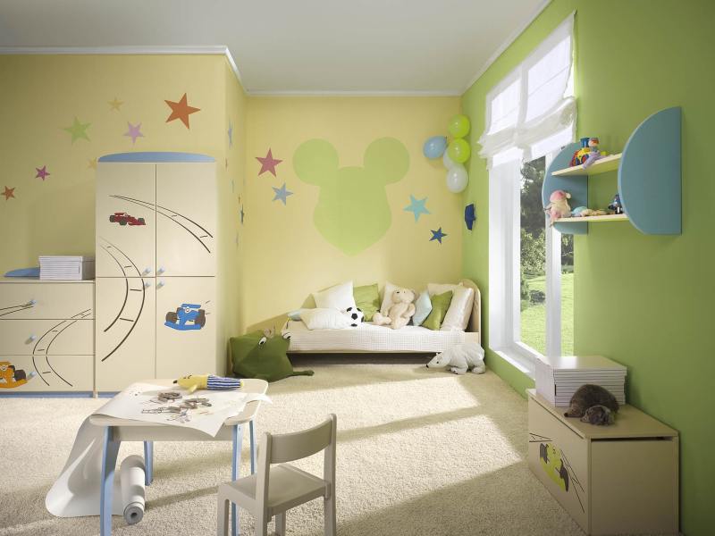 кольори у дитячих кімнатах